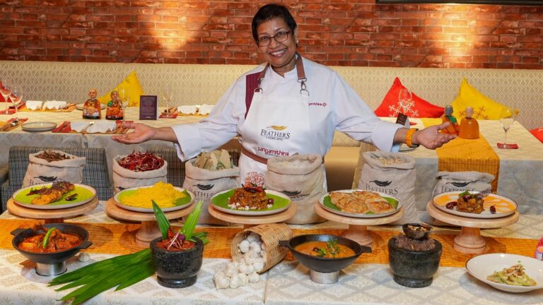 புகழ்பெற்ற சிங்கப்பூர் சமையல்காரர் தேவகி சன்முகம் வழங்கிய பாப்-அப் இல் இறகுகள் ஹோட்டல் தமிழ் சுவைகளை கொண்டாடுகிறது